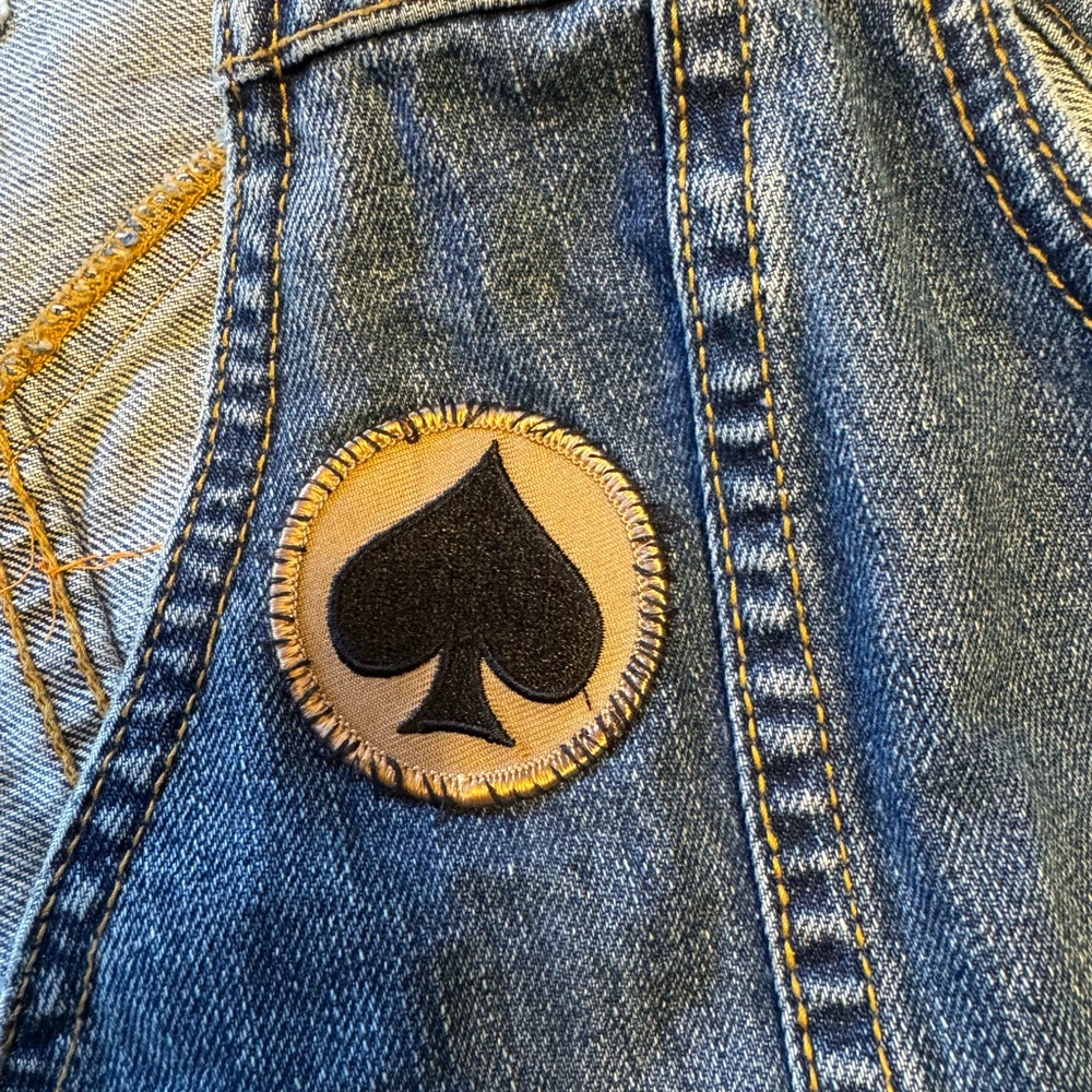 Vintage denim battle vest with Motörhead back patch - Picture 8 of 15